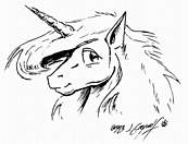 coloriage belle licorne